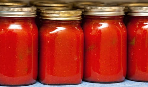 bocaux conservation sauce tomate